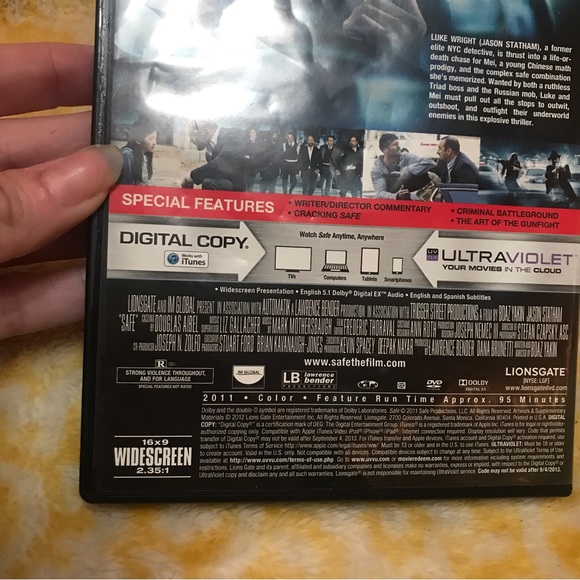 Safe Jason Statham DVD - Picture 6 of 7